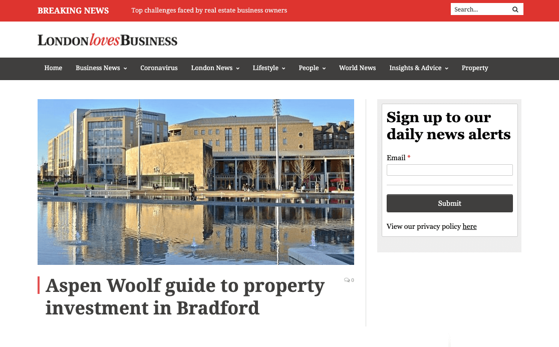 Aspen Woolf guide to property investment in Bradford