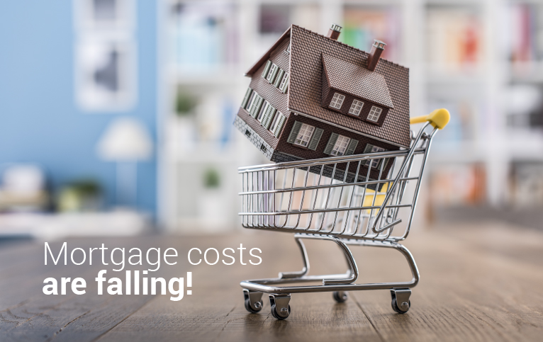 Mortgage costs are falling!
