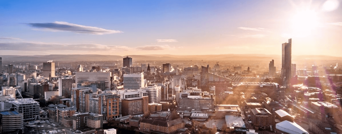 Landscape view of Manchester City - Invest in Manchester Property: An Economic Powerhouse 