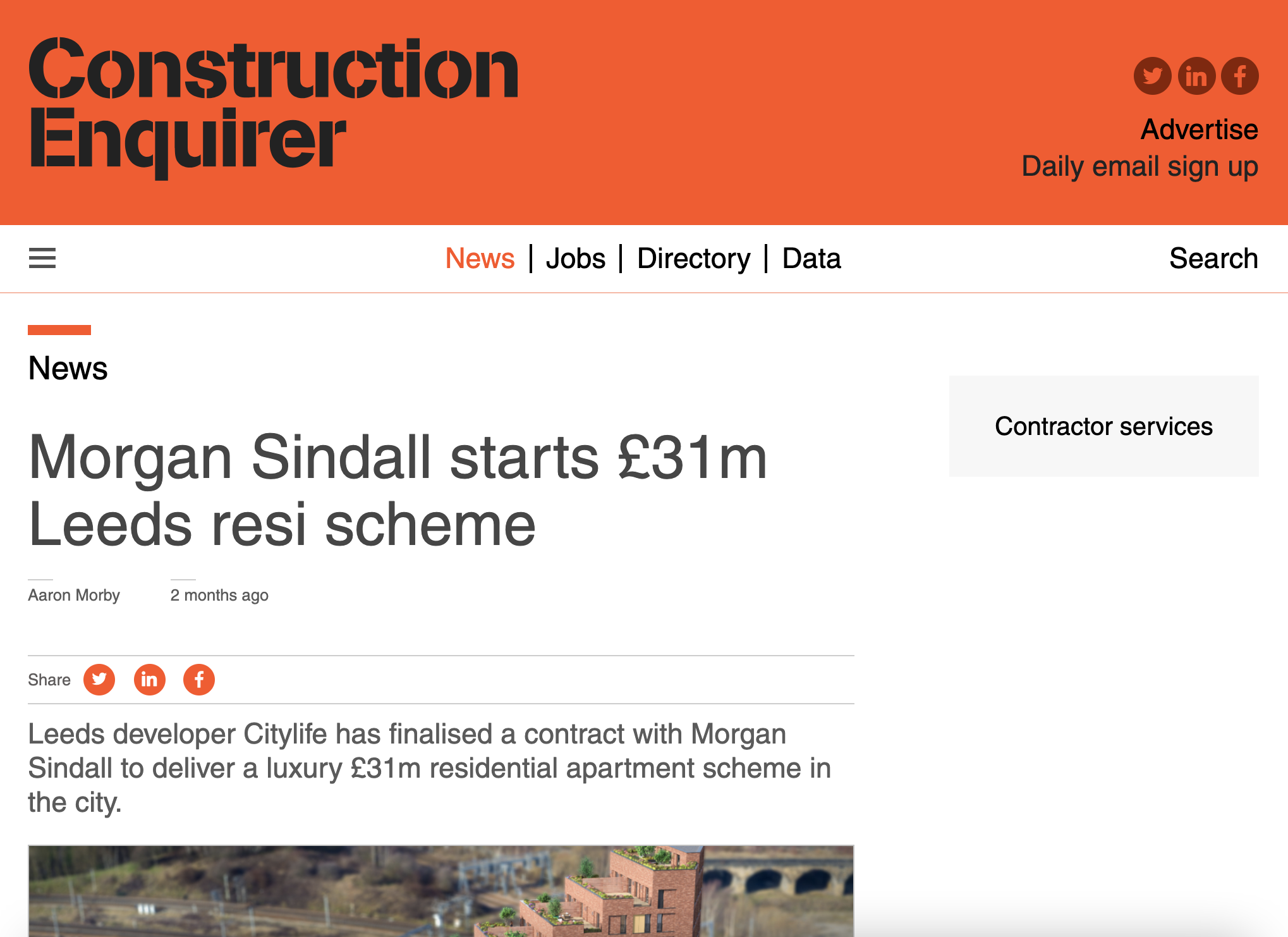 Morgan Sindall starts £31m Leeds resi scheme