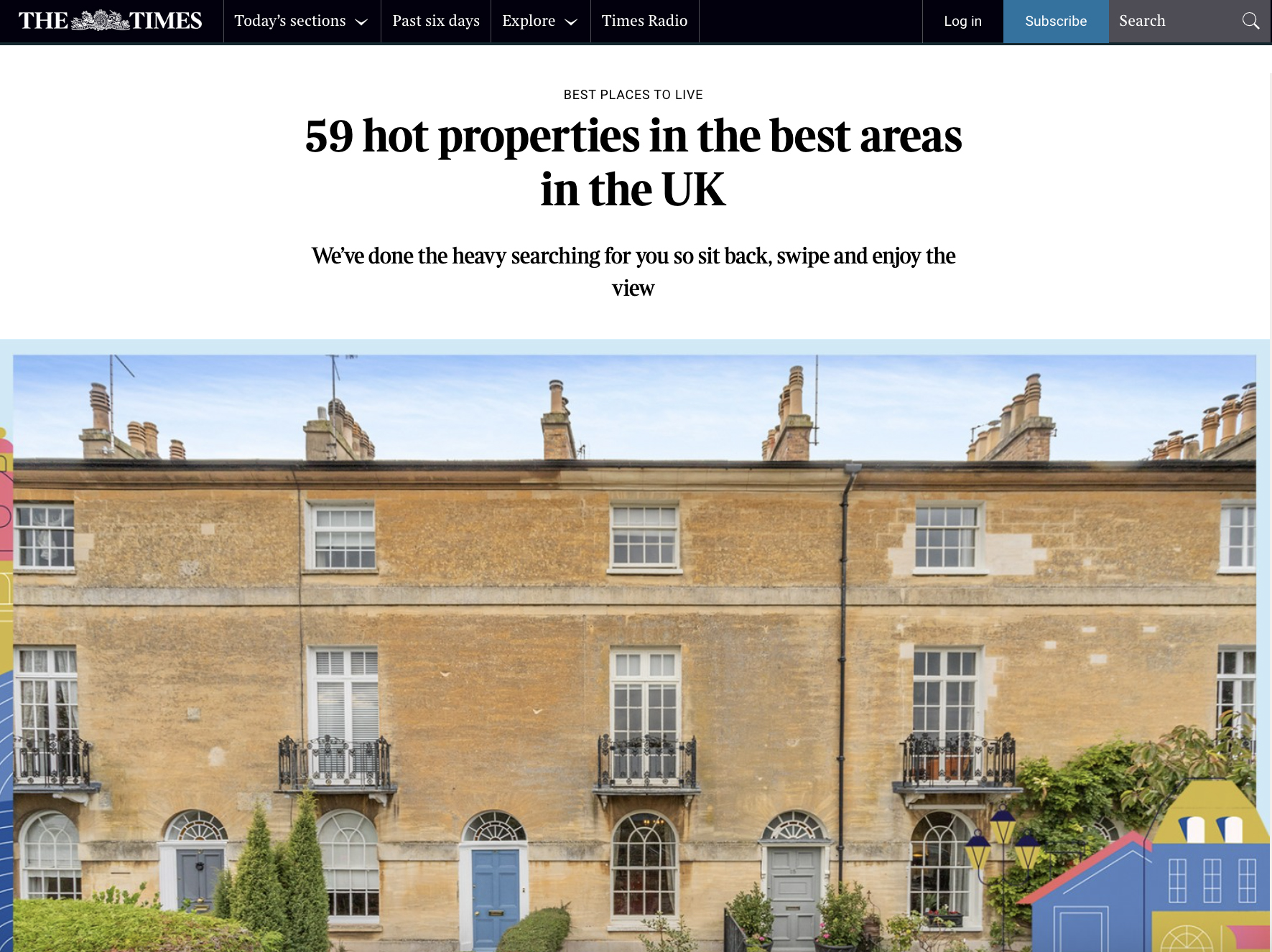 59 hot properties in the best areas in the UK.