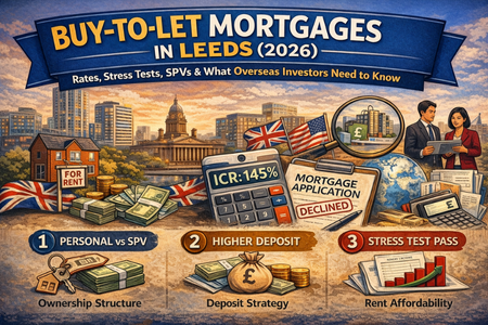 Buy-to-Let Mortgages in Leeds (2026): Rates, Stress Tests, SPVs, and What Overseas Investors Need to Know