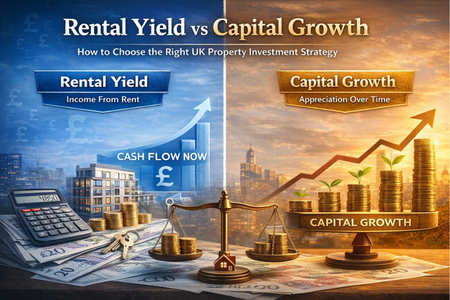 Rental Yield vs Capital Growth: How to Choose the Right UK Property Investment Strategy